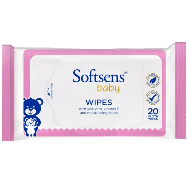 SOFTSENS BABY WIPES 20PC