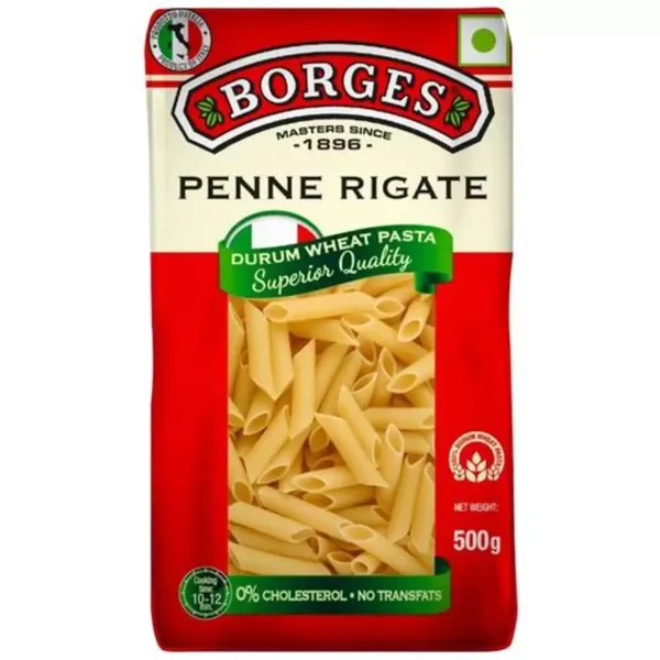 BORGES PENNE RIGATE PASTA 500G