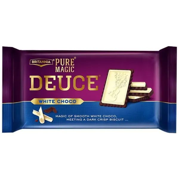 BRIT BISC PUREMAGIC DEUCE WHITE CHOC 60GM