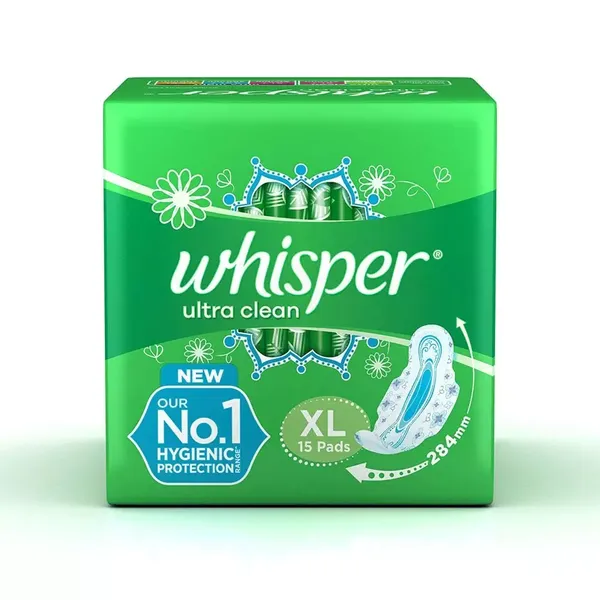 WHISPER SA/PADS ULTRA CLE WINGS XL 15PC