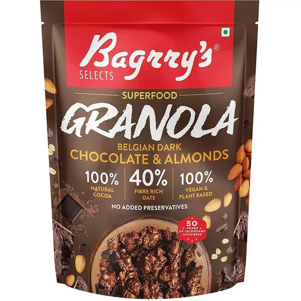 BAGRRY S GRANOLA BELG CHOCO ALMND 400GM