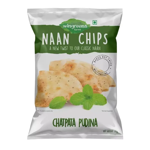 WINGREENS CHIPS PUDINA NAAN?0GM