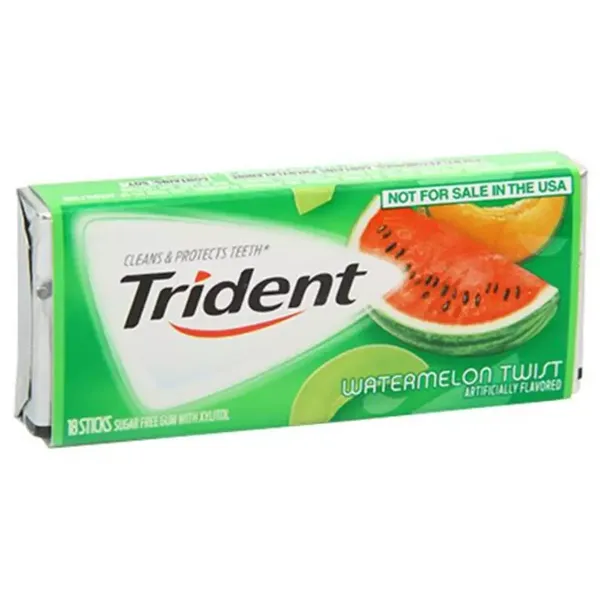 TRIDENT CHEW GUM S/F WATERMELON 14PC