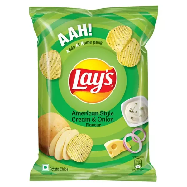 LAYS CHIPS AMERICAN STYL CRM/ONION 174GM