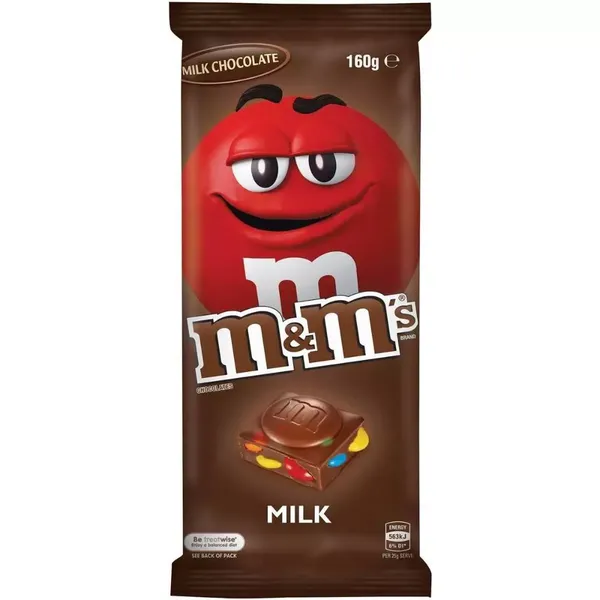 M&M CHOC MILK 160GM