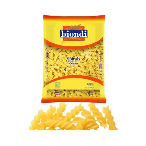 BIONDI SPIRALS PASTA 500GM