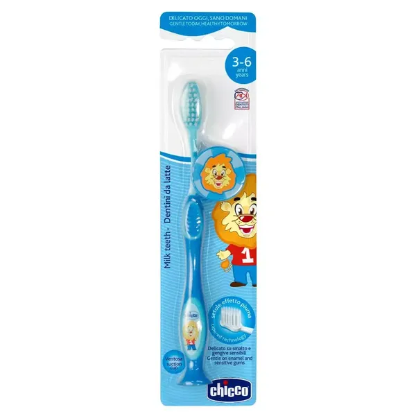 CHICCO T/BRUSH 3Y-6Y BLUE 1PC