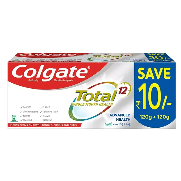 COLGM T/PASTE TOTAL ADV/HEALTH 120+65GM