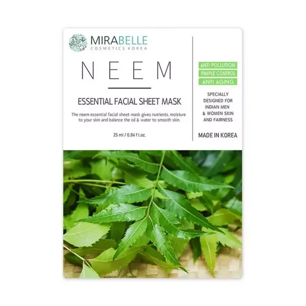 MIRABELLE KOREA F/MASK NEEM ESSENTIAL 1PC