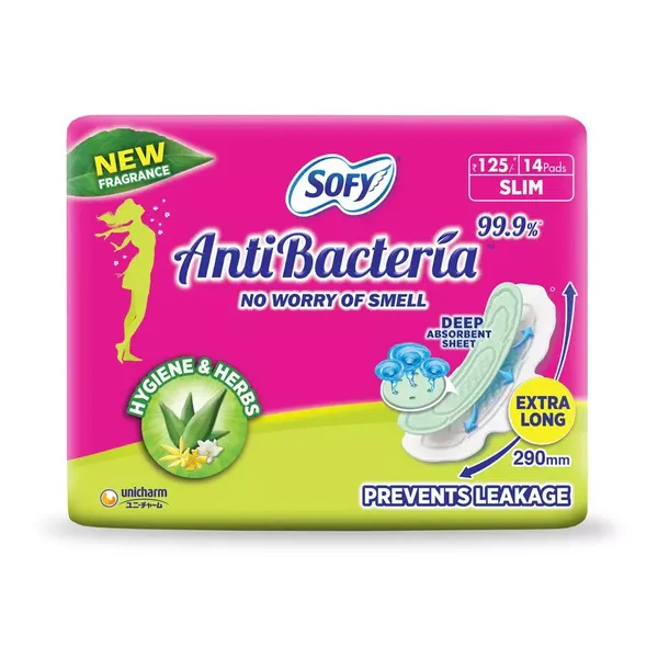 SOFY SA/PAD ANTIBACTERIA XL 14PC