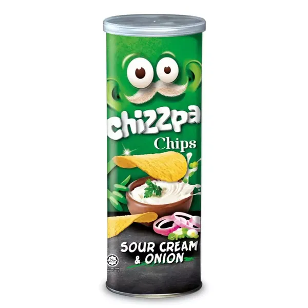 CHIZZPA POTATO CRISP SOUR CREAM & ONION 160GM