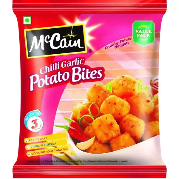 MCCAIN POTATO BITES CHILLI GARLIC 700GM