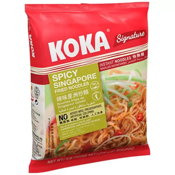 KOKA NOODLE SPICY SINGAPORE FRIED 85GM