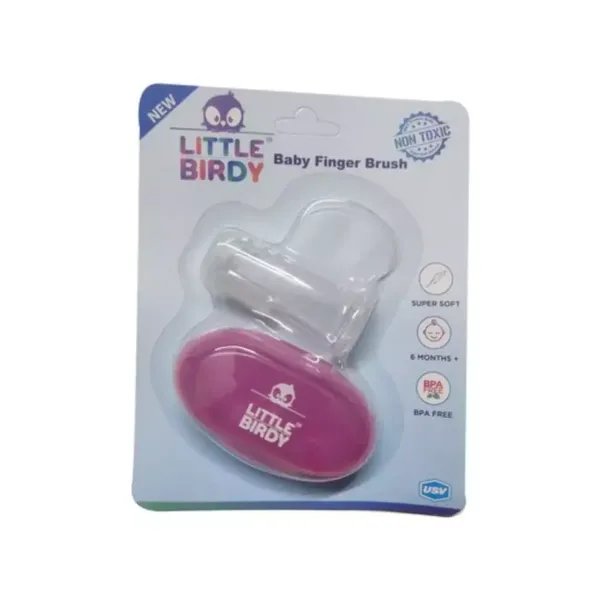 LITTLE BIRDY BABY FINGMER BRUSH IN PINK 1PC