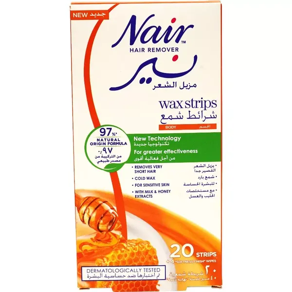 NAIR MILK & HONEY HAIR REMOVER BODY WAX 1PC