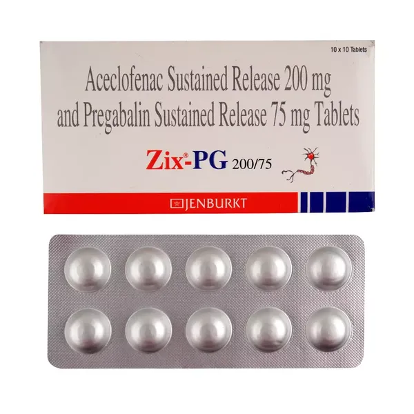 ZIX-PG 200/75MG 10TAB