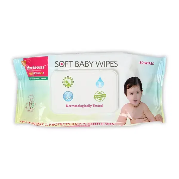 MBD BABY WIPES PACK WITH LID 80PC