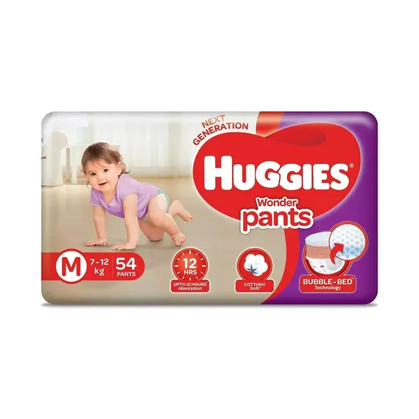 HUGG DIAP PANTS WONDER M 54PC