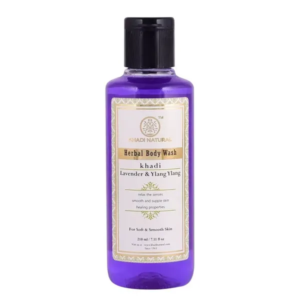 KHADI B/WASH LAVENDER /YLANG 210ML