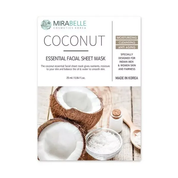 MIRABELLE KOREA F/MASK COCONUT ESSENTIAL 1PC