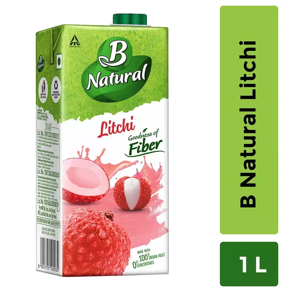 BNATURAL LITCHI LUSCIOUS JUICE 1000ML