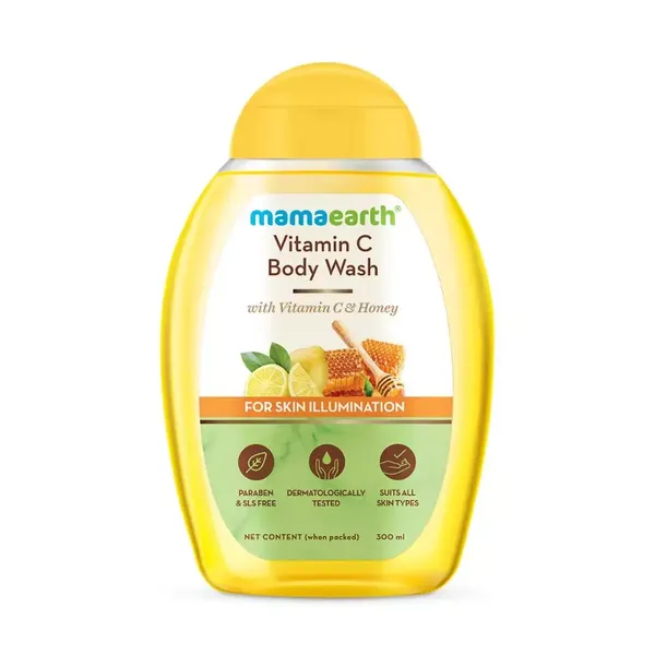 MAMAEARTH B/WASH VIT C 300ML