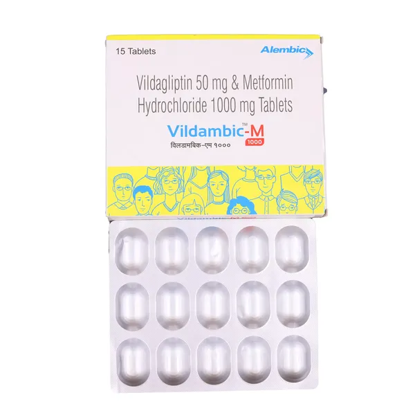 VILDAMBIC M 1000MG 15TAB