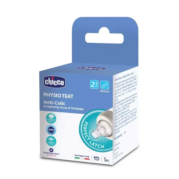 CHICCO NIPPLE WELL BEING TEAT 2M+ 1PC