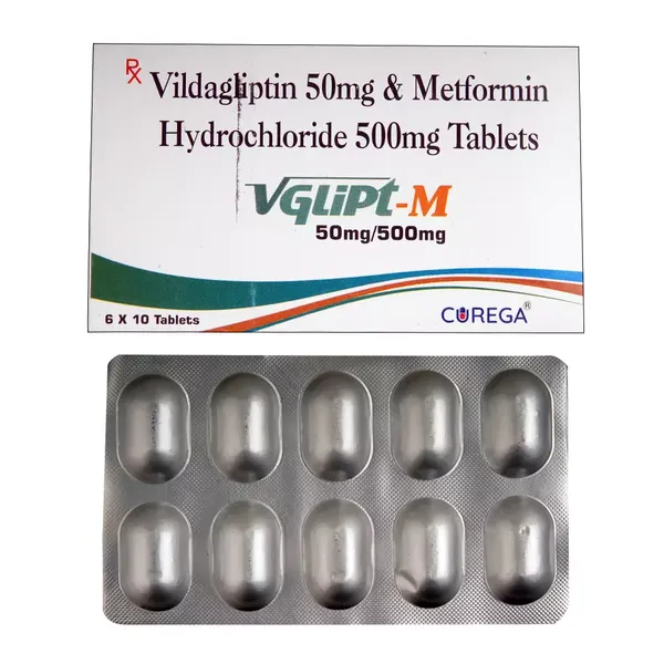 VGLIPT-M 50/500MG 10TAB