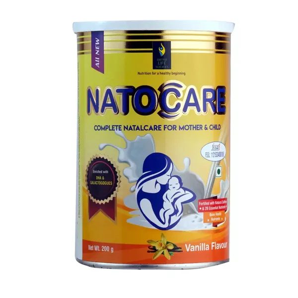 NATOCARE PWDR VANILA 200GM