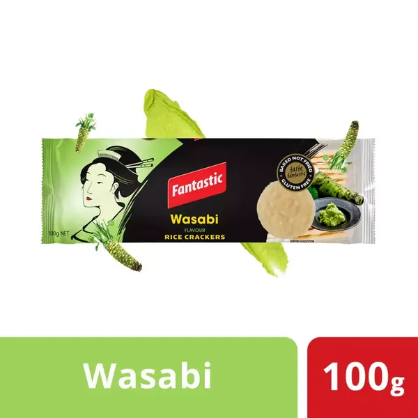 FANTASTIC CRACKERS WASABI RICE 100GM