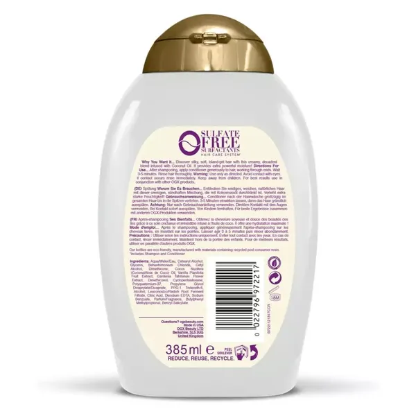 OGX COND COCONUT MIRACLE OIL 385ML