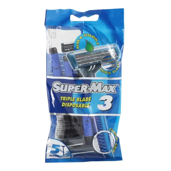 SUPERMAX RAZOR COMFORT GRIP 5PC