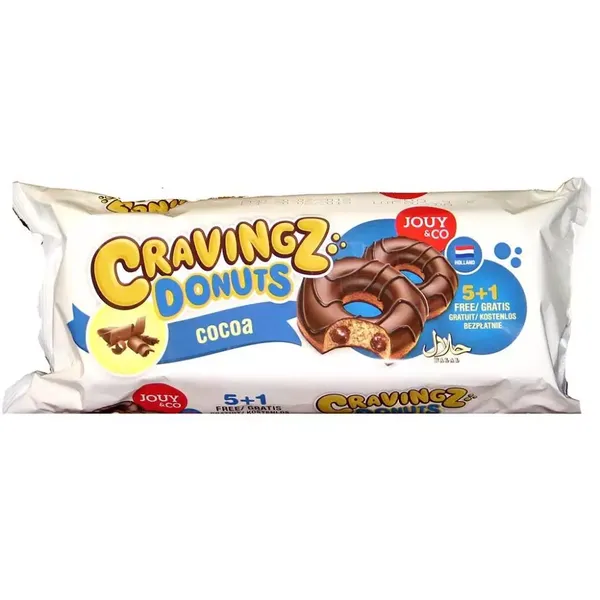 JOUY  CO CRAVINGS COCOA DONUTS 300GM