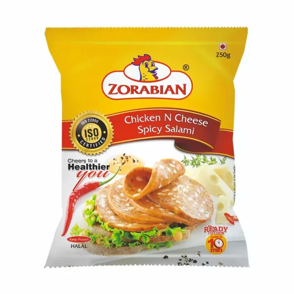 ZORABIAN CHI CHEESE SPICY SALAMI 250GM