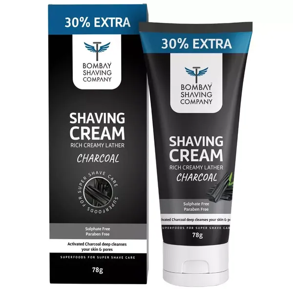 BOMBAY SHAVING CHARCOAL SHAVING CREAM  78GM