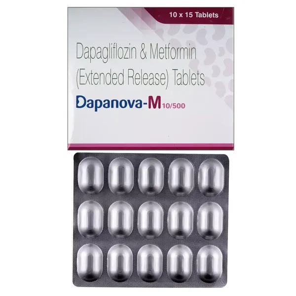 DAPANOVA-M 10/500MG 15TAB