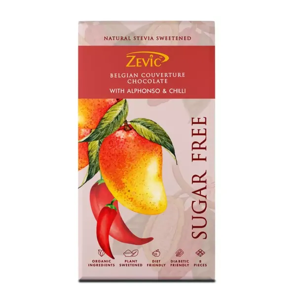 ZEVIC CHOC SF ALPHONSO/CHILLI 96GM