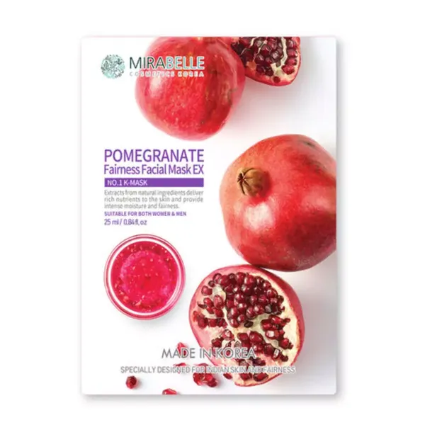 MIRABELLE KOREA F/MASK EX POMEGRANATE FAIR 1PC