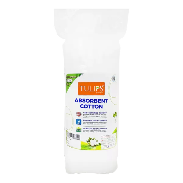 TULIPS ABSORBENT COTTON 100GM