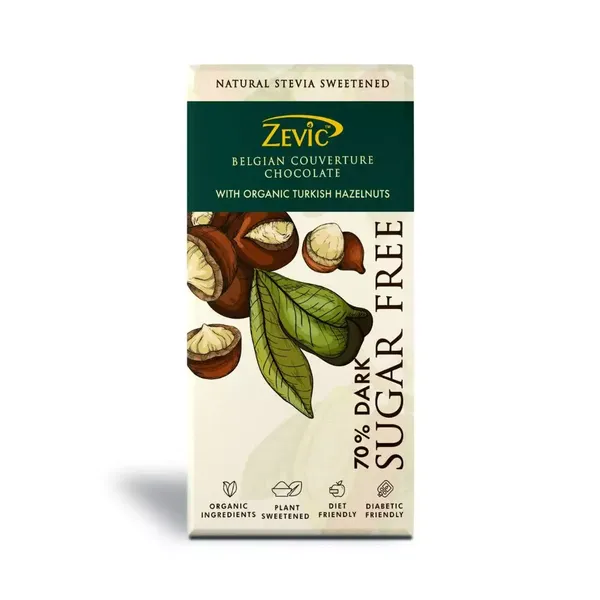 ZEVIC CHOC BELGIAN COU CHOC/TURKISH HAZEL 90GM