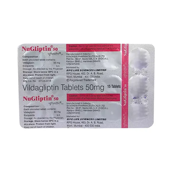 NUGLIPTIN 50MG 15TAB