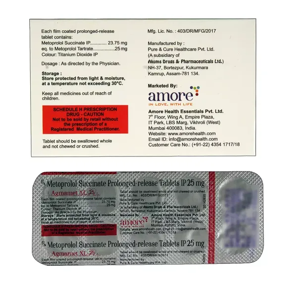 AGMAMET-XL 25MG 10TAB