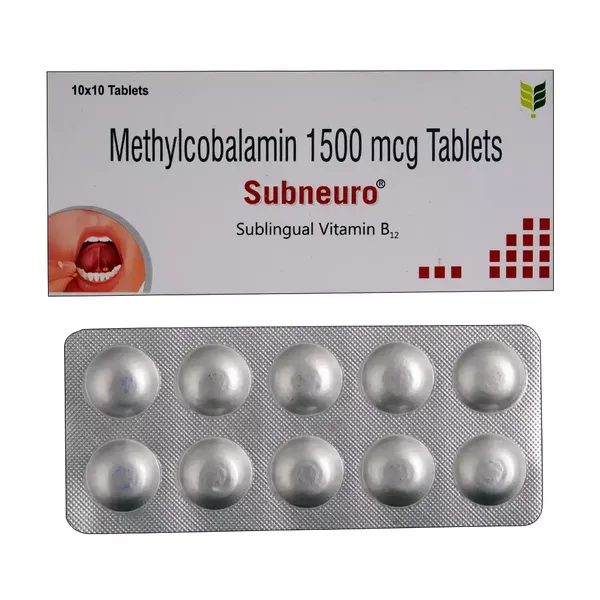 SUBNEURO B12 1500MCG 10TAB