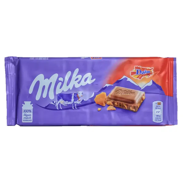 MILKA CHOC DAIM BAR 100GM Upto 25.00% Off | Wellness Forever