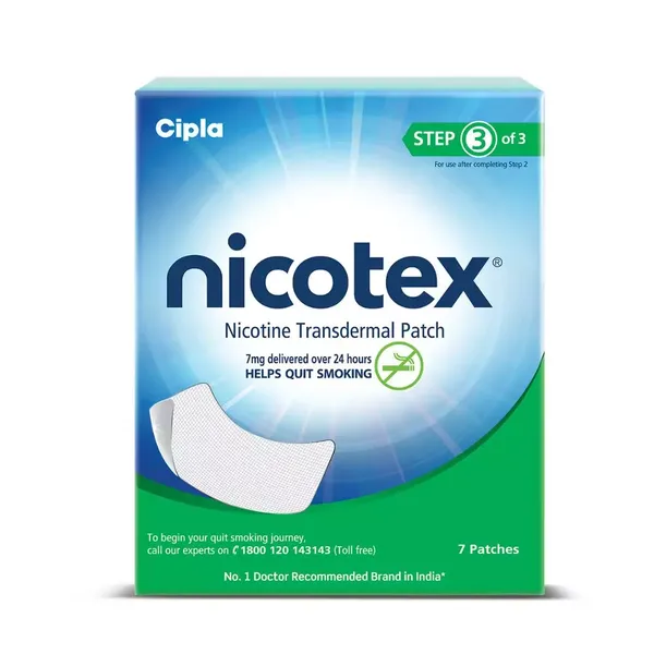 NICOTEX NICOTINE PATCH 7MG 7PC