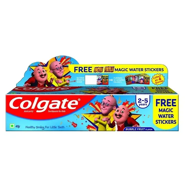 COLG T/PASTE KIDS BUBBLE FRUIT 40GM