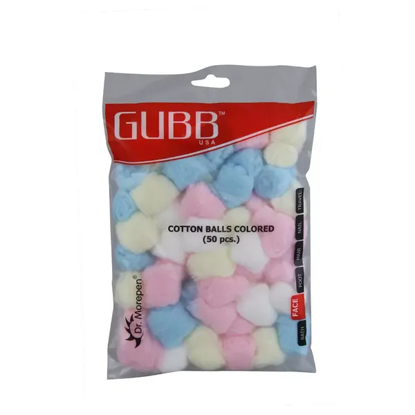 GUBB COTTON COLORED BALLS 50PC