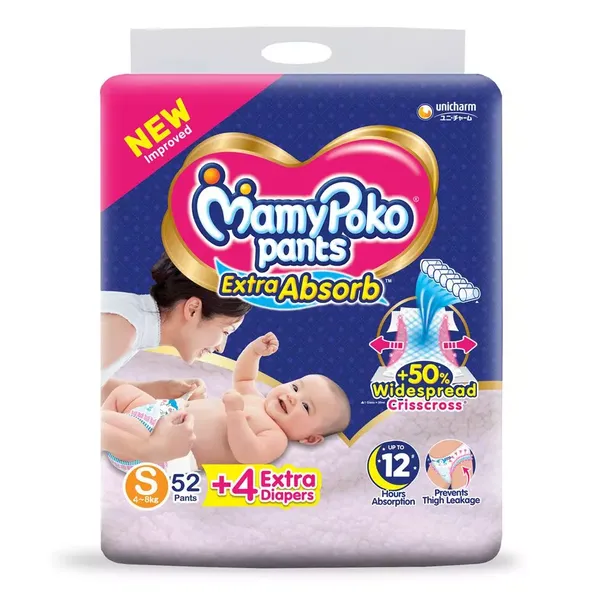 MAMY POKO DIAP PANTS S 52PC