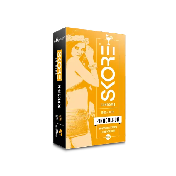 SKORE CONDOM PINACOLADA 10PC